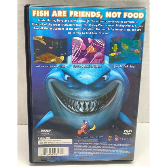 Disney Pixar Finding Nemo PS2 Video Game PlayStation 2 with Manual - Picture 2 of 6